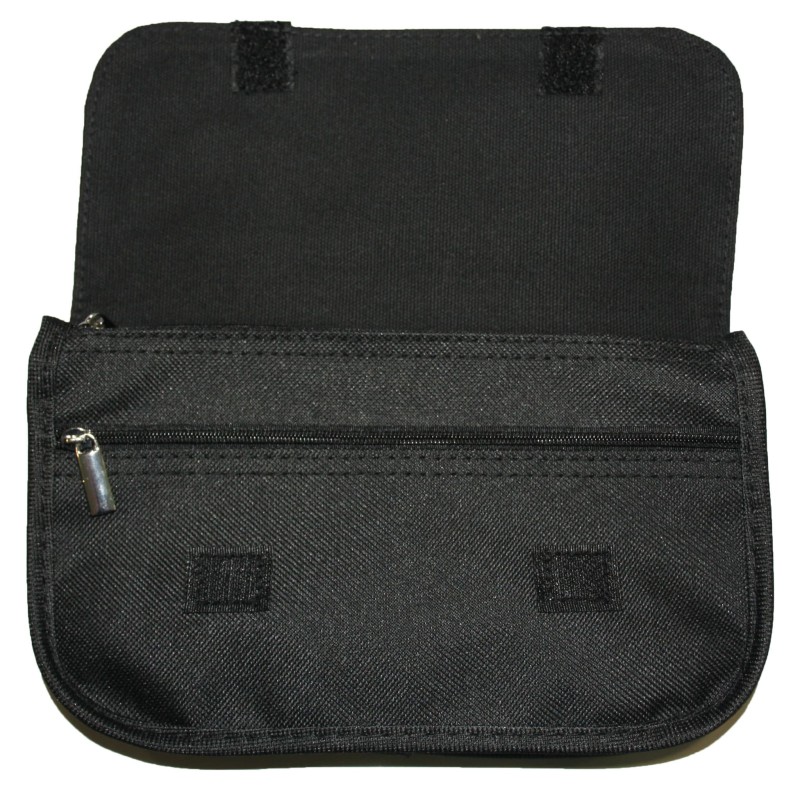 Trousse à stylo noire sublimable en nylon